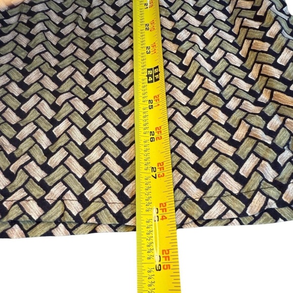 Puritan Green and Tan Casual Button Down Shirt - Picture 5 of 5